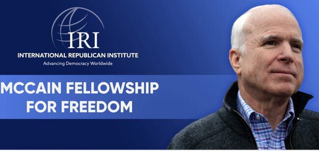 2024 /2025 Worldwide IRI’s McCain Leadership Fellowship for Freedom Programme